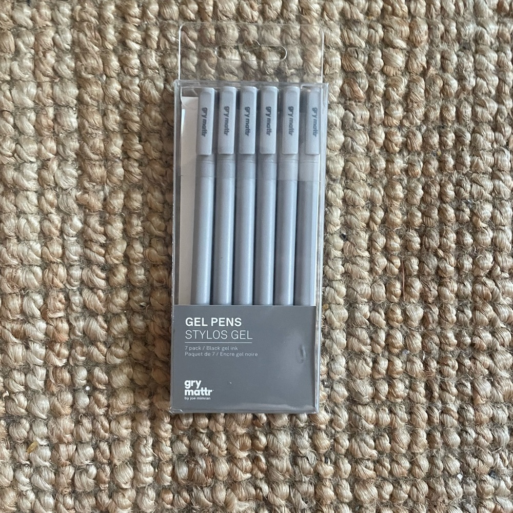 Gray Matters Gel Pens - Sleek Gray Set